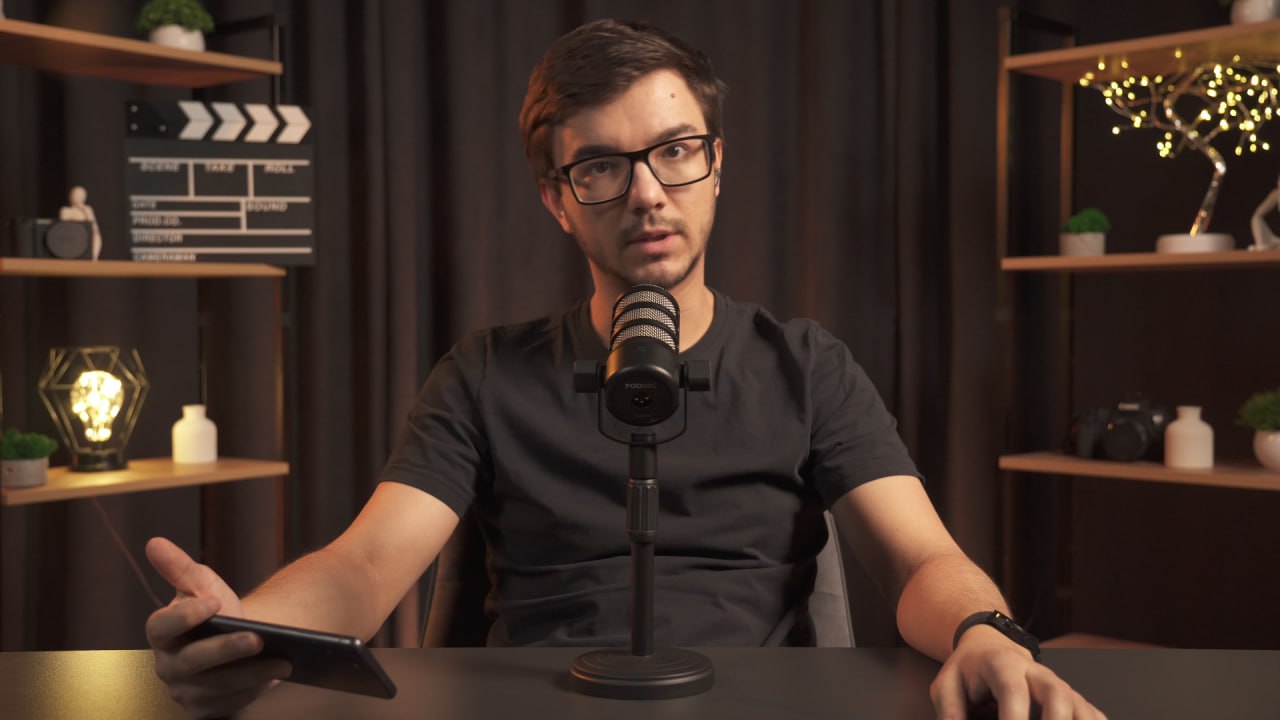Filming with a camera — video production in action